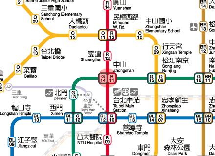 Zhongshan station map