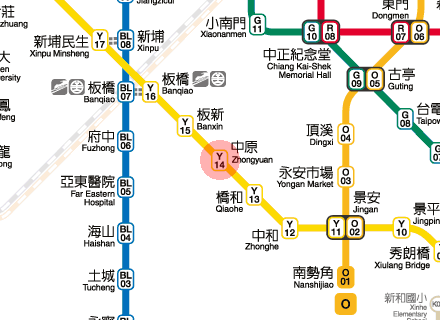 Zhongyuan station map