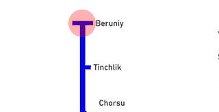 Beruniy station map