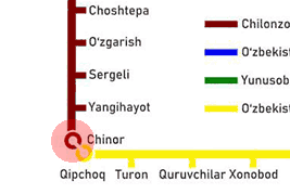 Chinor station map