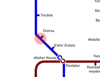 Chorsu station map