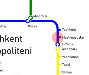 Mashinasozlar station map