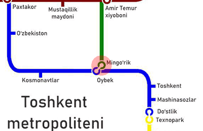 Ming Orik station map