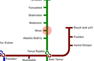 Minor station map