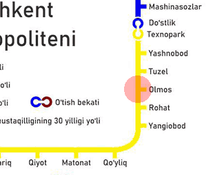 Olmos station map