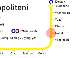 Rohat station map