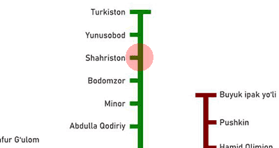 Shahriston station map