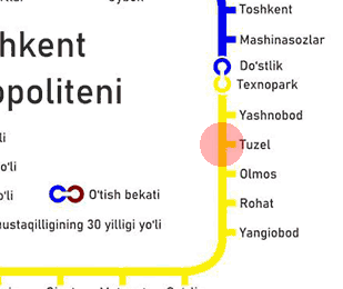 Tuzel station map