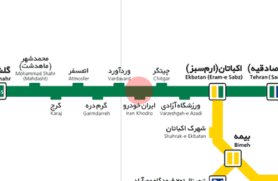 Iran Khodro station map