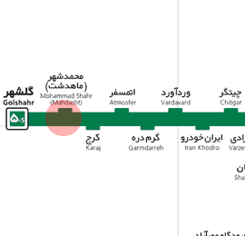 Mahdasht station map
