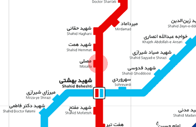 Mosalla station map