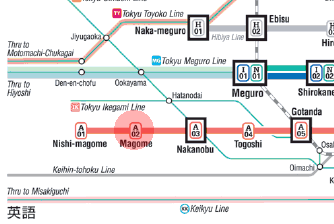 A-02 Magome station map