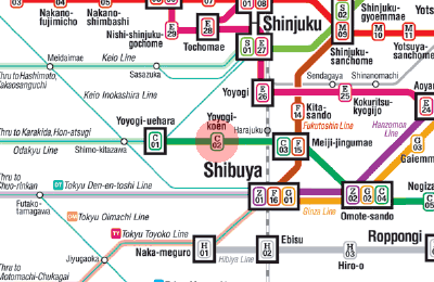 C-02 Yoyogi-Koen station map