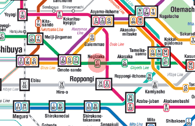 C-05 Nogizaka station map
