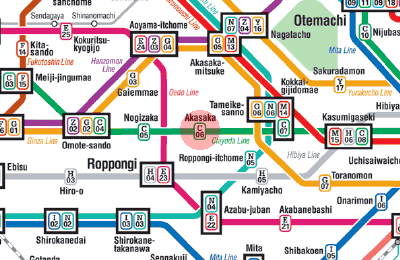 C-06 Akasaka station map