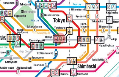 C-09 Hibiya station map