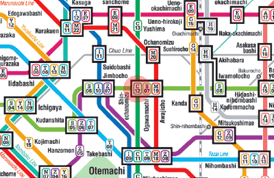 C-12 Shin-Ochanomizu station map