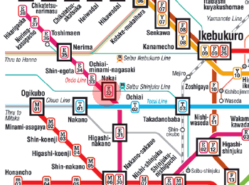 E-32 Nakai station map