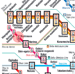 E-36 Toshimaen station map