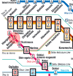 E-37 Nerima-Kasugacho station map
