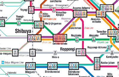 G-02 Omotesando station map