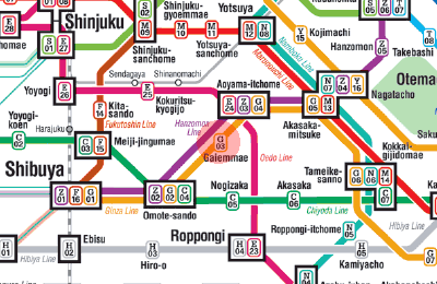 G-03 Gaiemmae station map