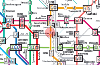 G-14 Suehirocho station map