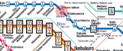I-21 Shimura-Sakaue station map