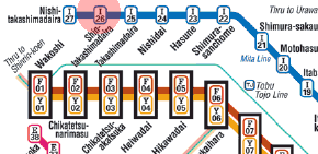 I-26 Shin-Takashimadaira station map