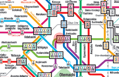 S-06 Jimbocho station map