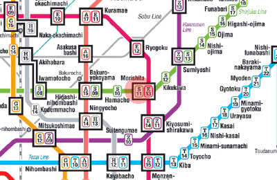 S-11 Morishita station map
