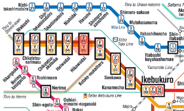 Y-05 Hikawadai station map