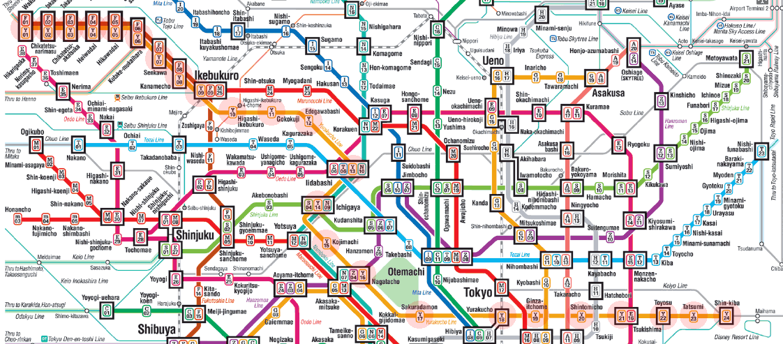 Tokyo Metro Yurakucho Line map