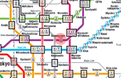 Z-10 Suitengumae station map