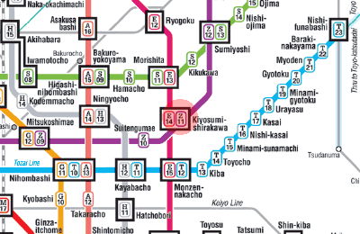 Z-11 Kiyosumi-shirakawa station map