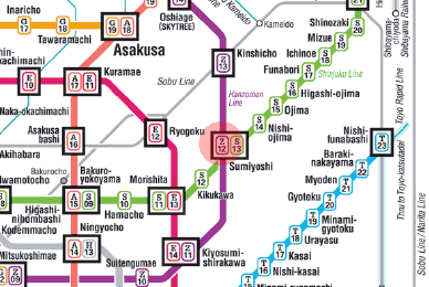 Z-12 Sumiyoshi station map