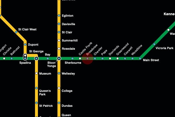 Broadview station map
