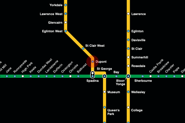 Dupont station map