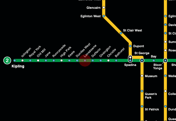 Lansdowne station map