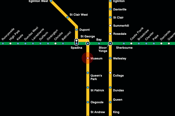 Museum station map