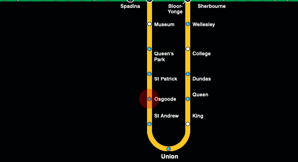 Osgoode station map