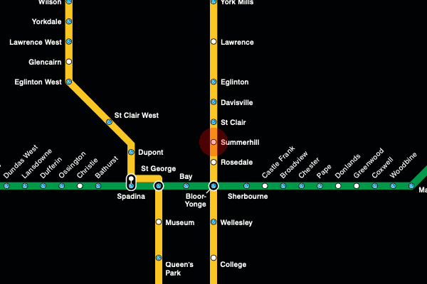 Summerhill station map