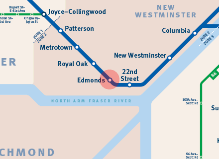 Edmonds station map