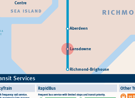 Lansdowne station map