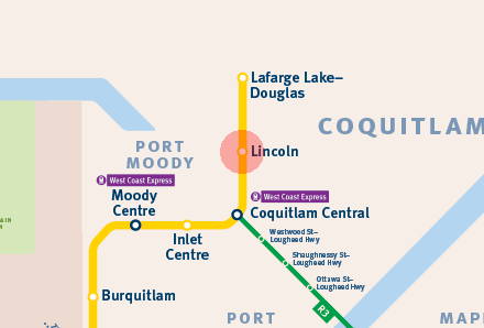 Lincoln station map