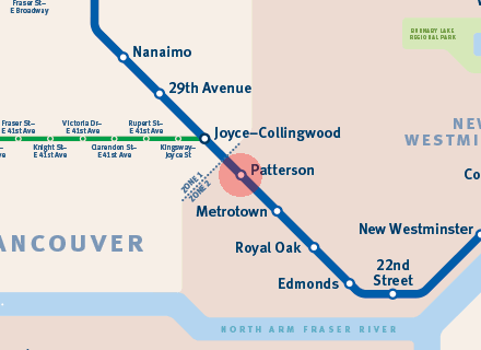 Patterson station map