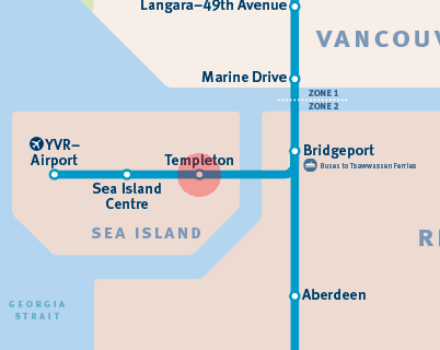 Templeton station map