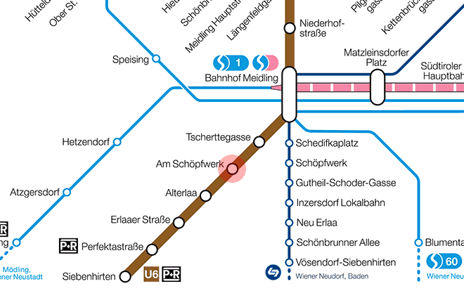 Am Schopfwerk station map