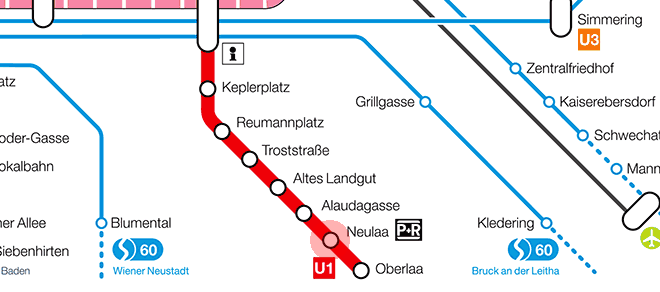 Neulaa station map