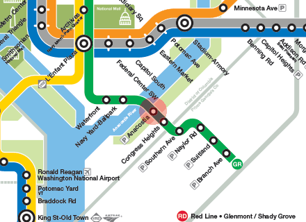 Anacostia station map